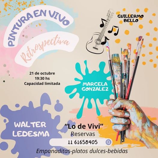 Arte en vivo en Lo de Vivi