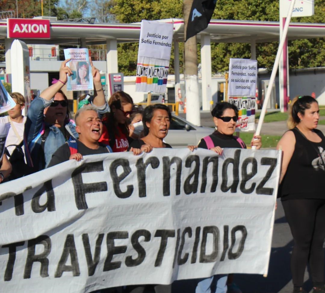 Nueva Marcha exigiendo justicia por el travesticidio de Sofía Fernandez