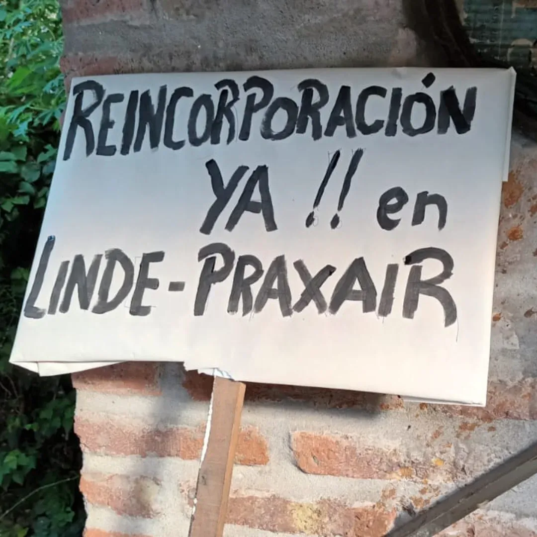 Trabajadores de Linde Praxair denuncian despidos discriminatorios