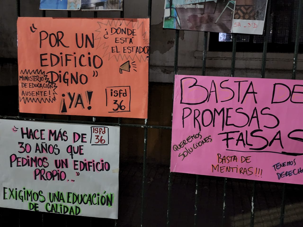 El Instituto Superior de Formación Docente N°36 sigue en lucha por un edificio único