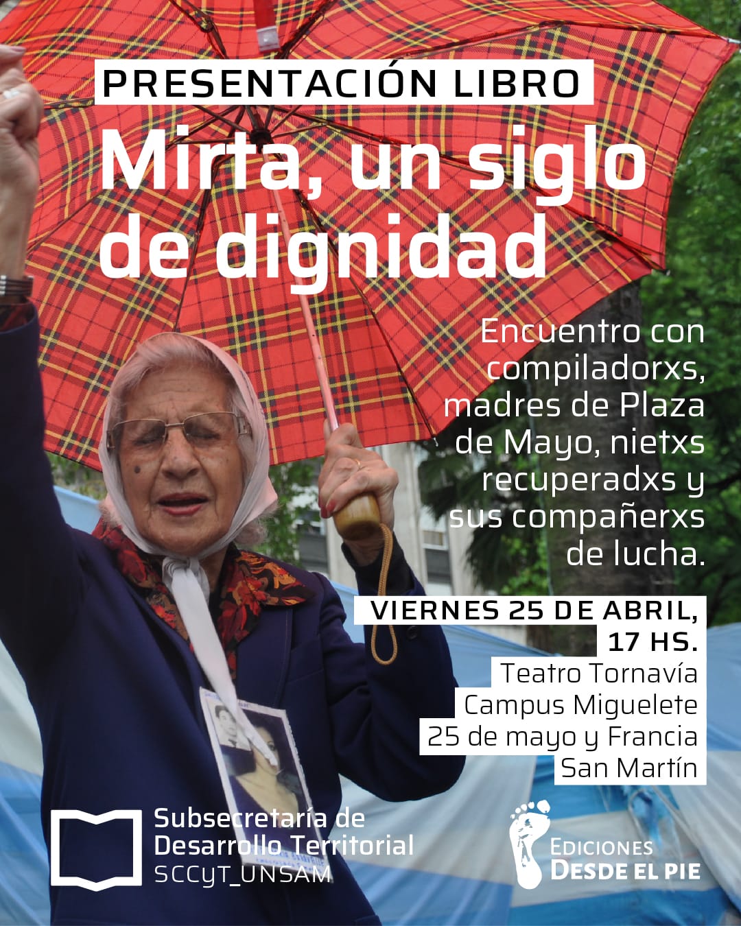 Presentación del libro “Mirta, un siglo de dignidad”